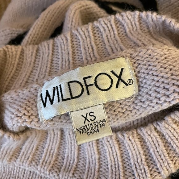 Wildfox Ciao Bella Sweater Beige and Black XS - Picture 6 of 6